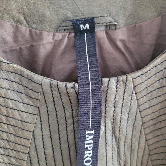 ImprovD Lamb Leather Moto Jacket - Picture 2 of 16